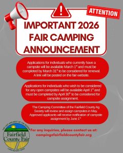Important Camping Announcement